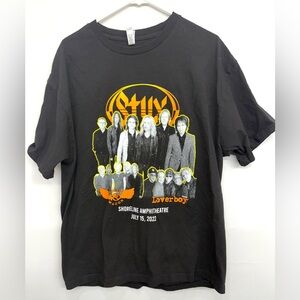 Styx, Loverboy, Reo Speedwagon, 2022 Tour Shirt Shoreline Amphitheater CA. X-LG